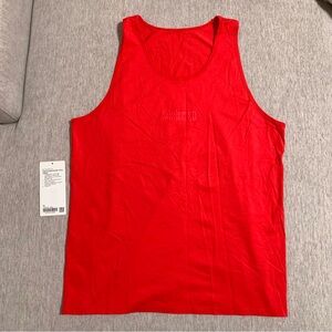 Lululemon Mens Fundamental Tank Lulu Red XL